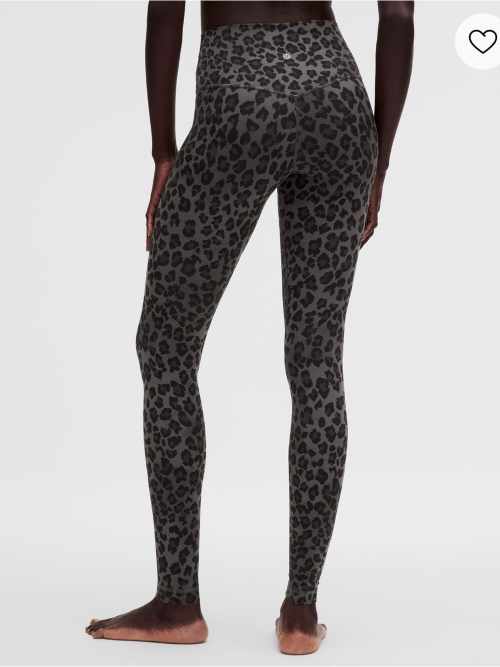 lululemon athletica Charcoal Leopard Print High-Rise Leggings